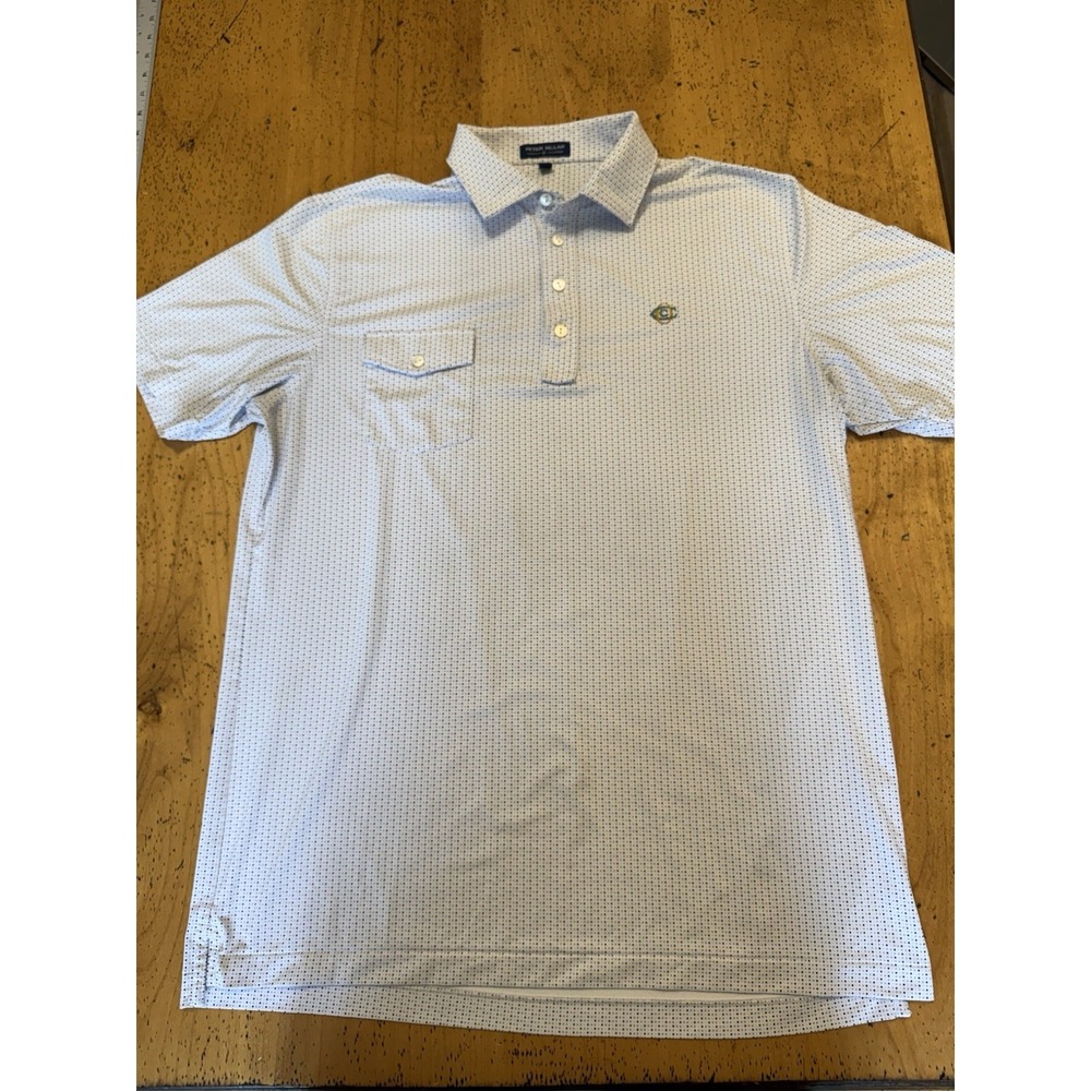 Oakmont Country Club• Peter Millar Crown Crafted Mens L Polka Dot Chest Pocket - Picture 5 of 10